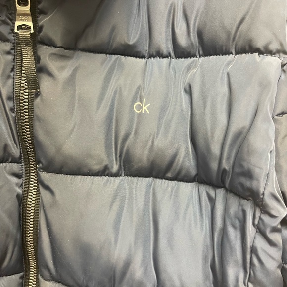 Men’s Calvin Klein Double Zipper Puffer Coat - Picture 2 of 9